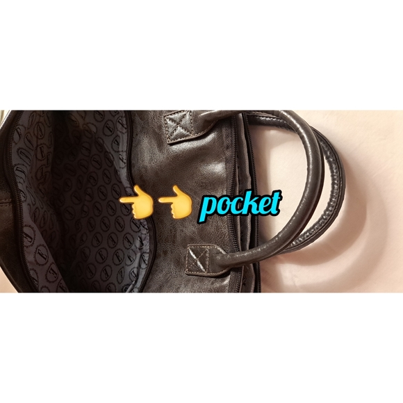 ELLE FRANCE LAPTOP COMPUTER CARRYING BAG BROWN 17 INCH - Picture 3 of 8